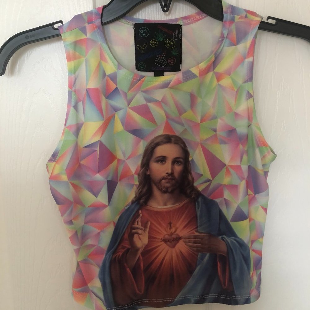 Jesus crop top O-Mighty- XS/Small Crop top